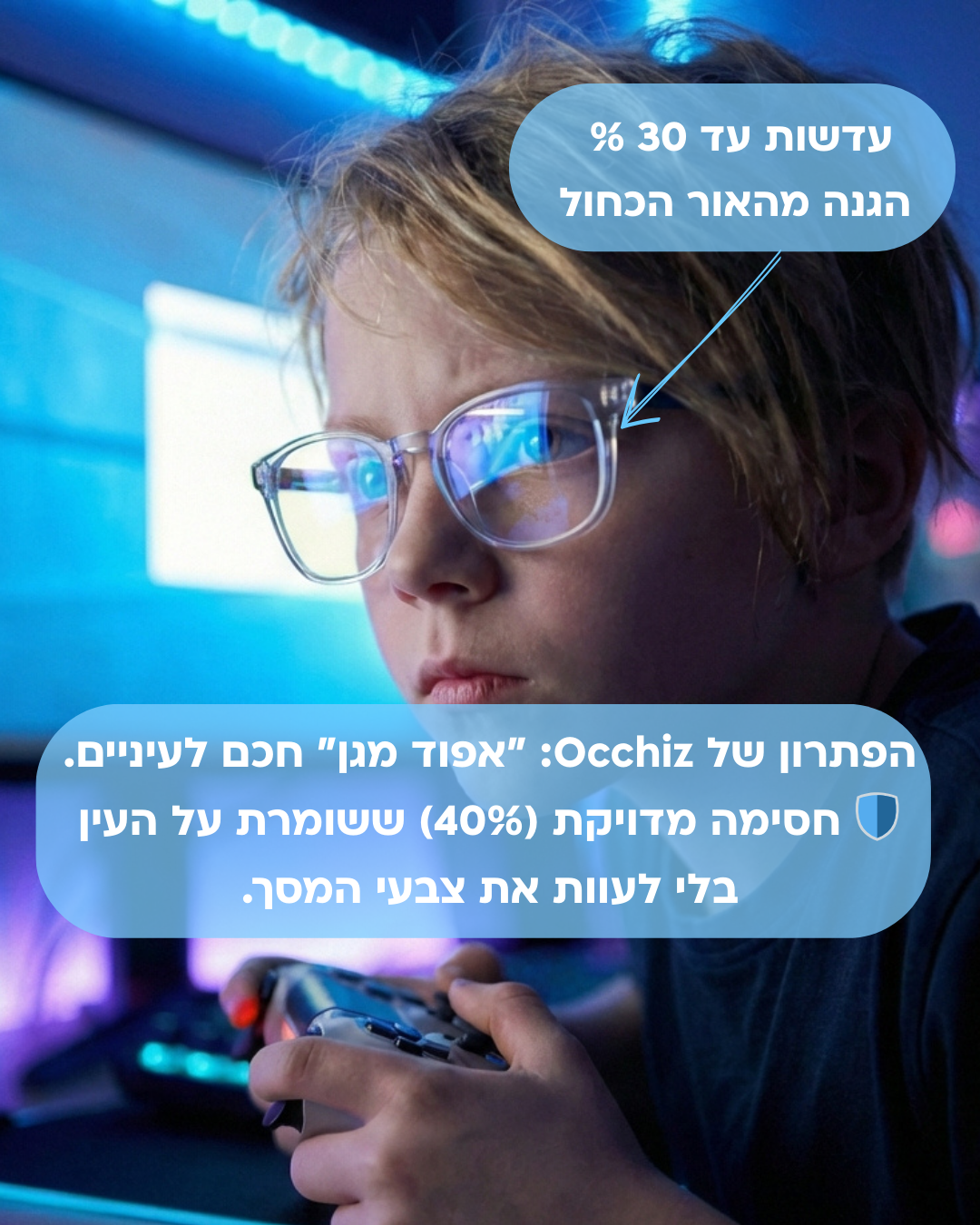 Occhiz KidPro Vision: מגן המסכים המתקדם לילדים 🎮👓